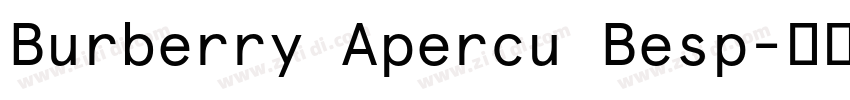 Burberry Apercu Besp字体转换